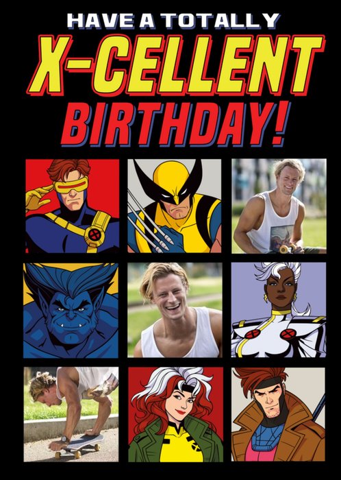 Marvel Avengers Photo Upload X-Cellent Birthday Card
