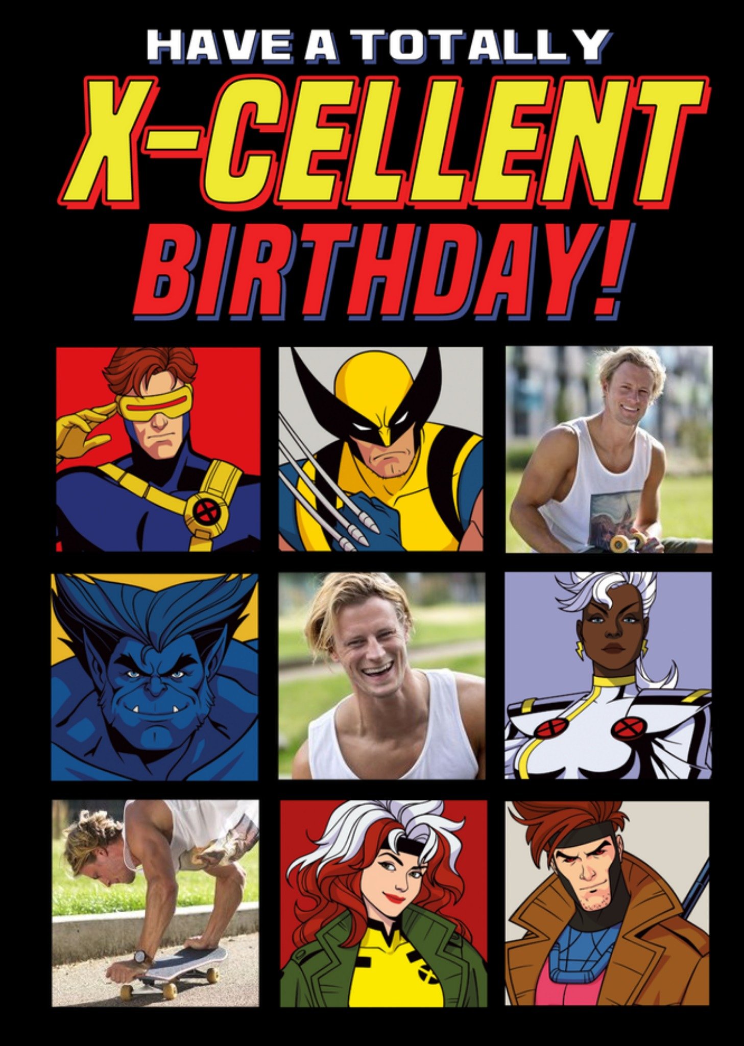 Marvel Avengers Photo Upload X-Cellent Birthday Card, Large