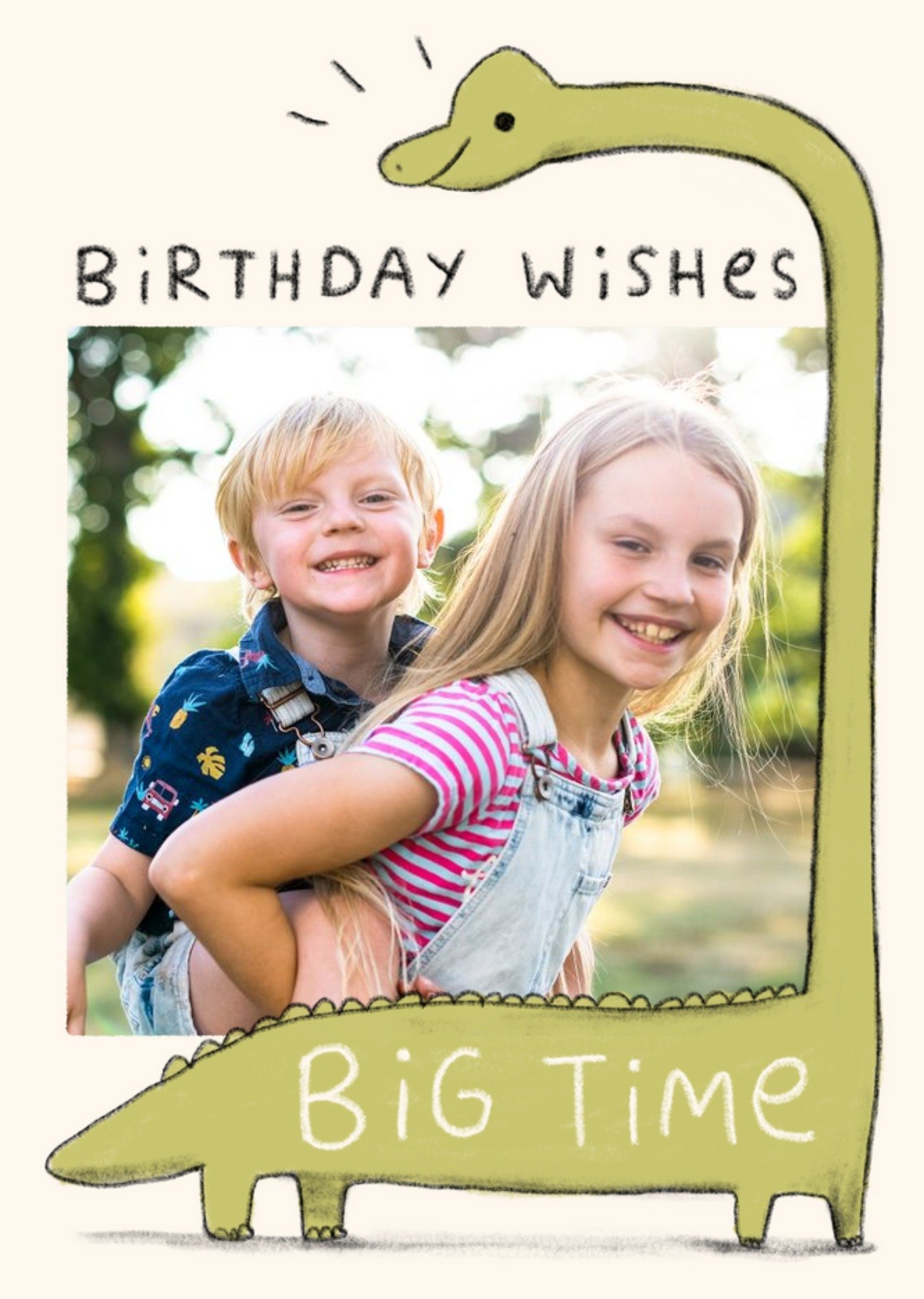 Felt Studios Cute Illustrated Big Time Birthday Wishes Card Ecard