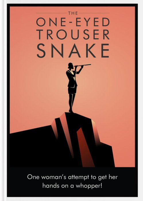 Spoof Book Cover The One Eyed Trouser Snake Card