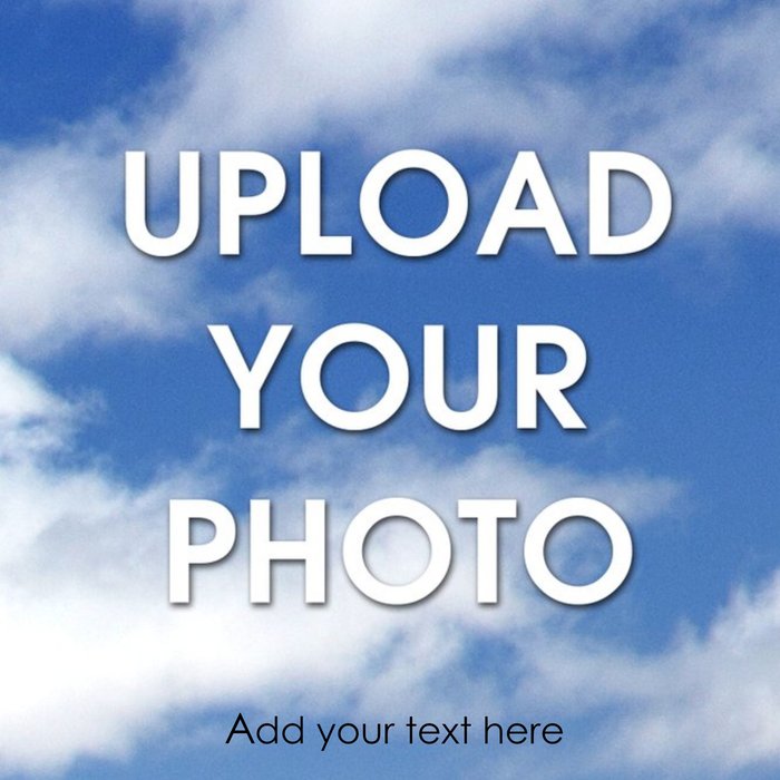 Full Width Upload Your Photo And Text Card