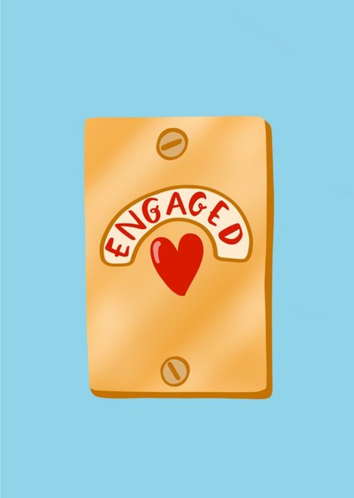 Lucy Maggie Engaged Engagement Card