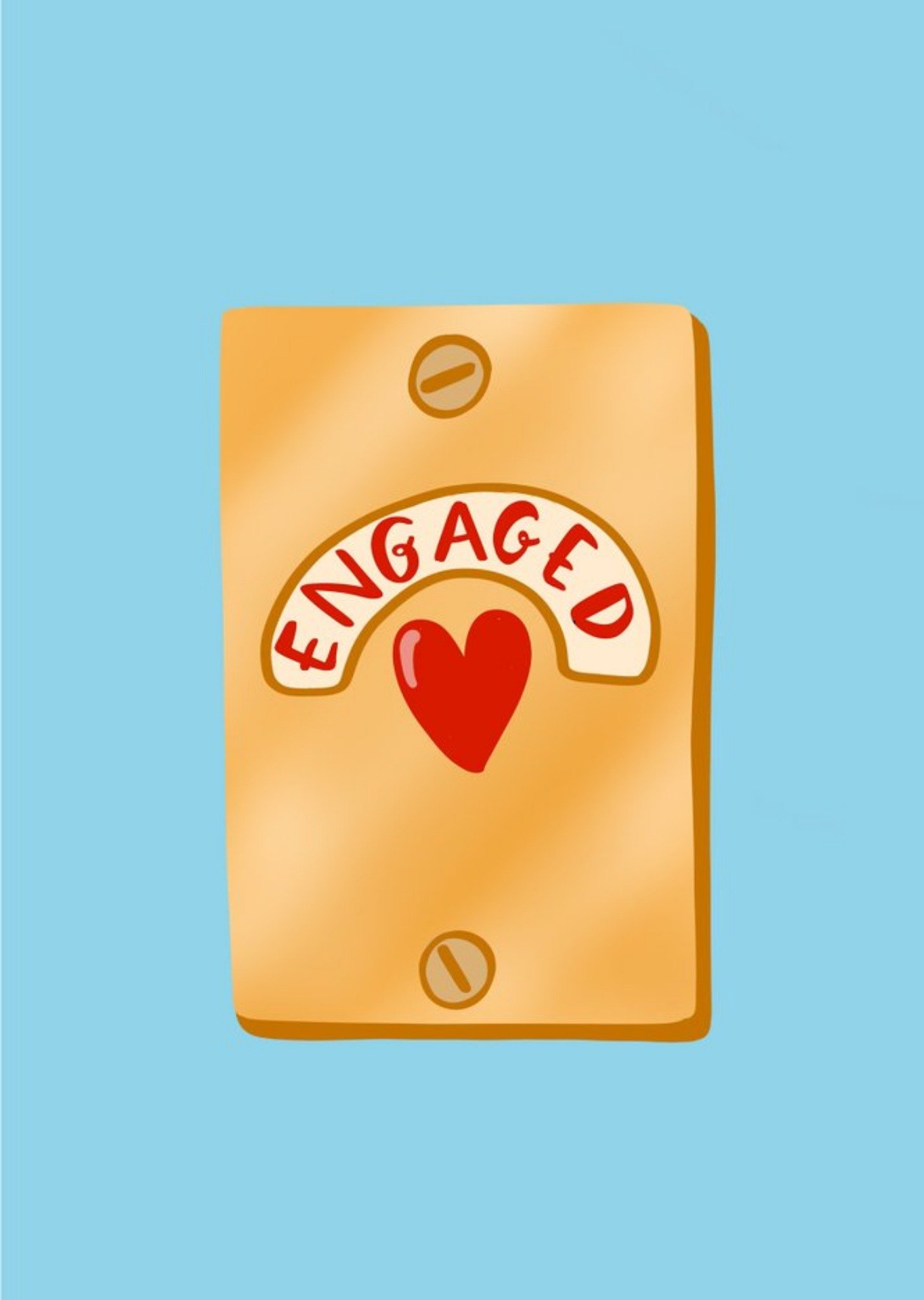 Lucy Maggie Engaged Engagement Card