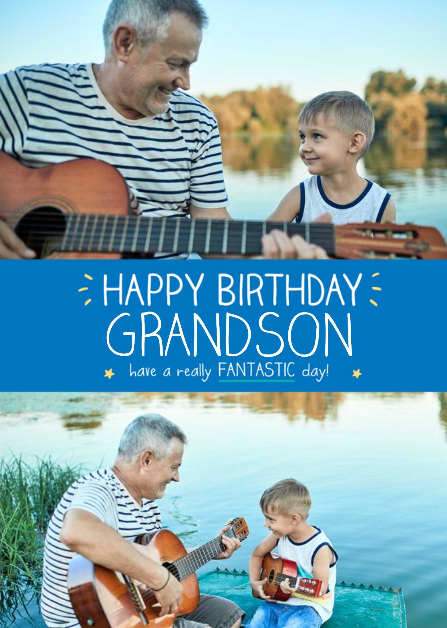 Happy Jackson Grandson 2 Photo Uploads Birthday Card Ecard