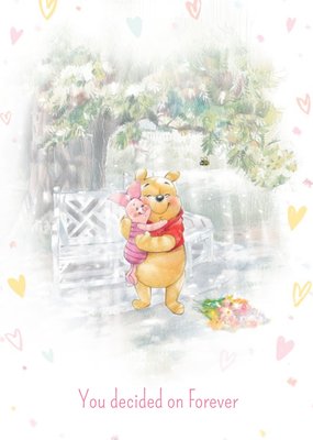 Disney Winnie The Pooh And Piglet Wedding Congrats Card