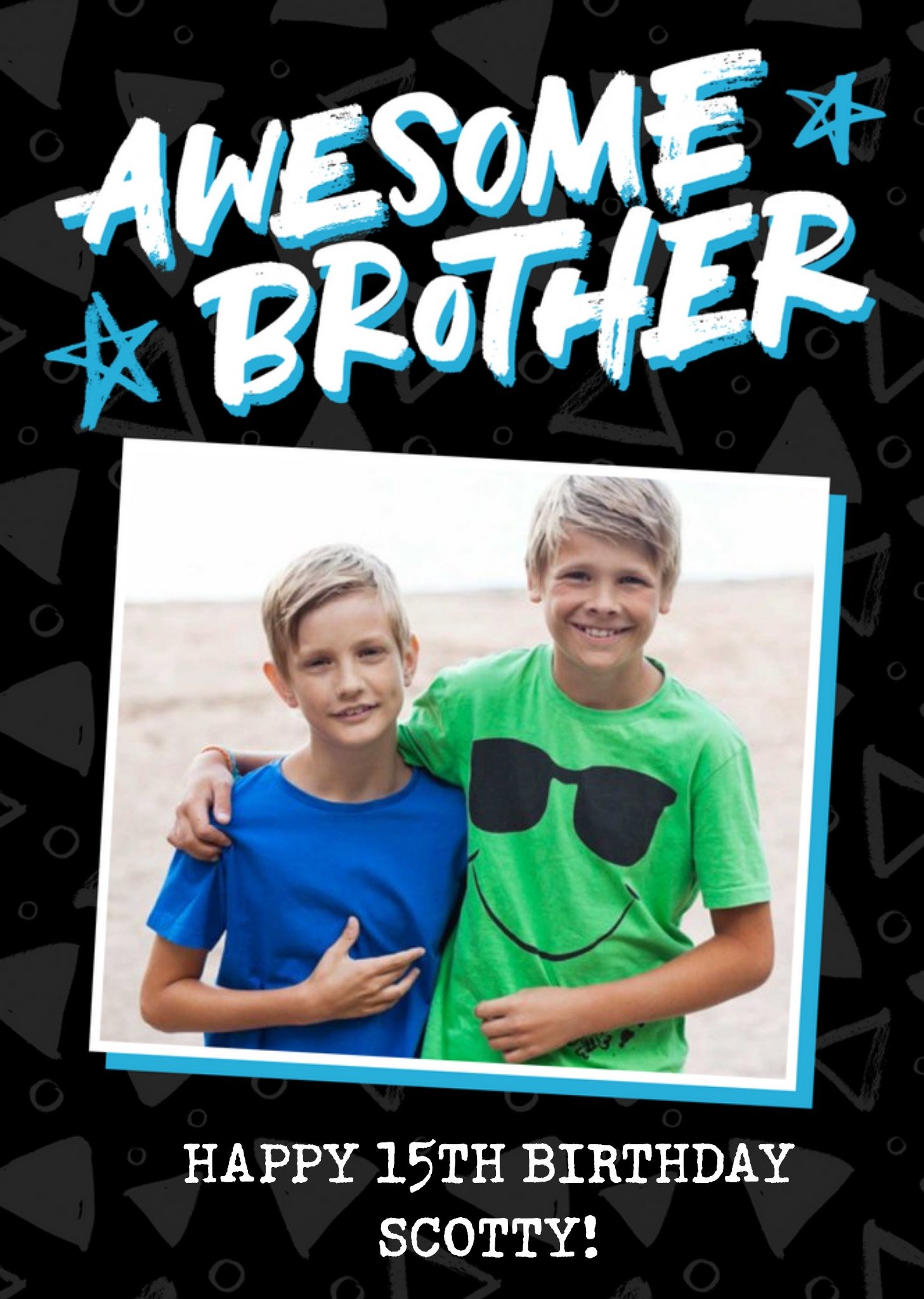 Amazing Brother Photo Upload Birthday Card Ecard