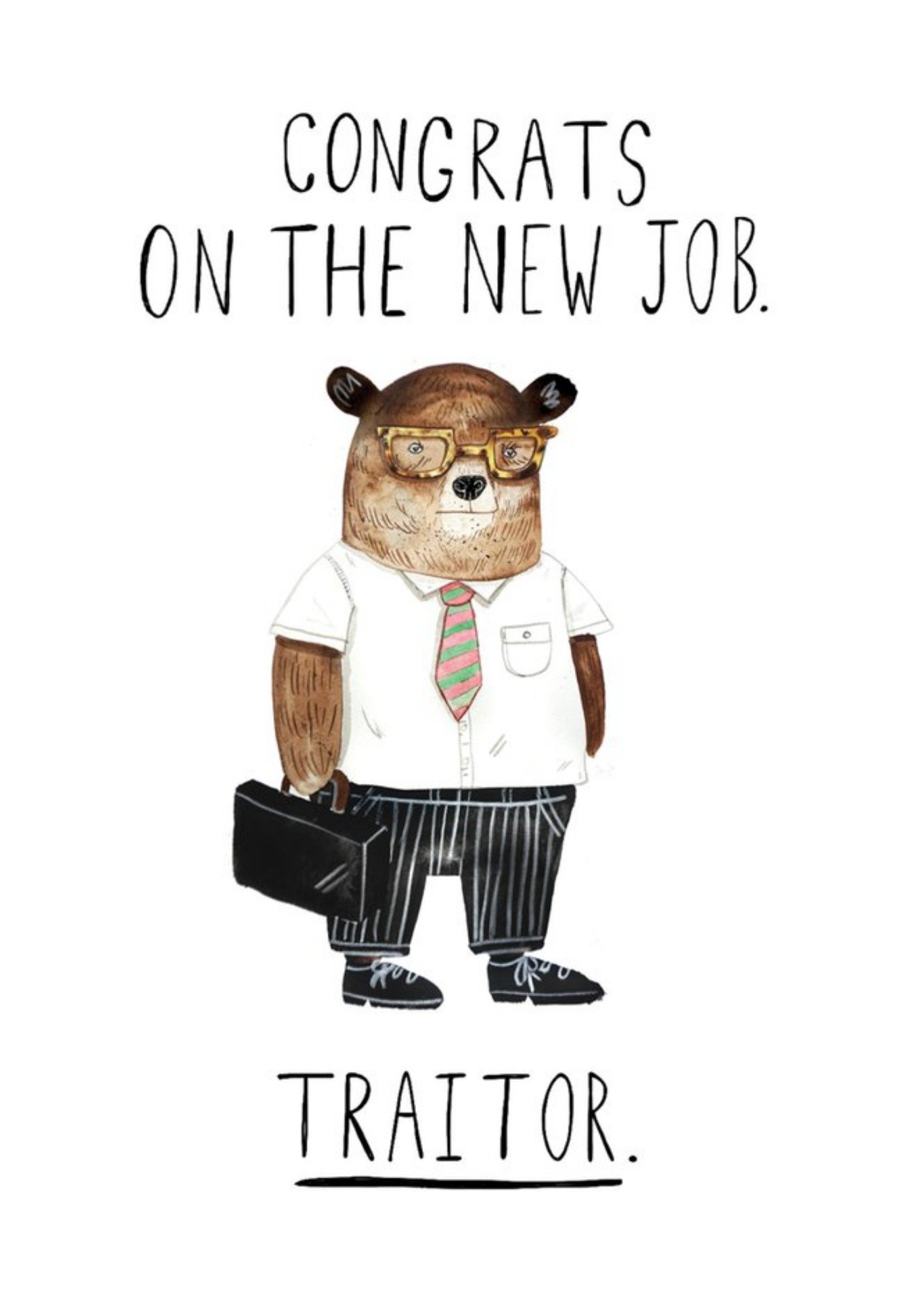 Jolly Awesome Congrats On The New Job Traitor Leaving Card Ecard