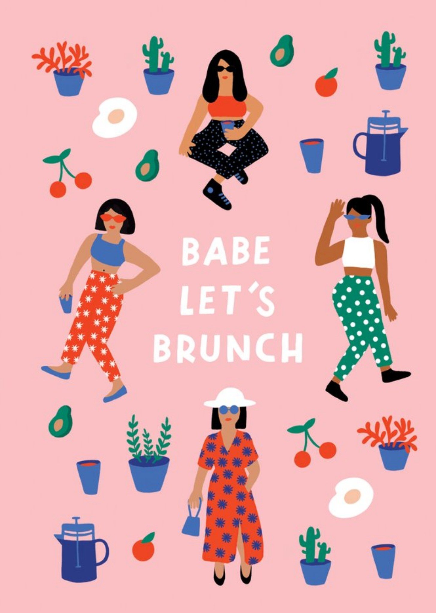 Babe Lets Brunch Card Ecard