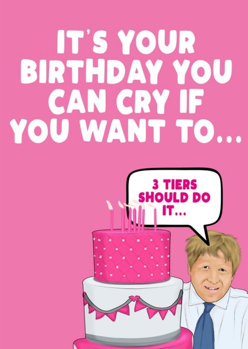 Its Your Birthday You Can Cry If You Want To Card