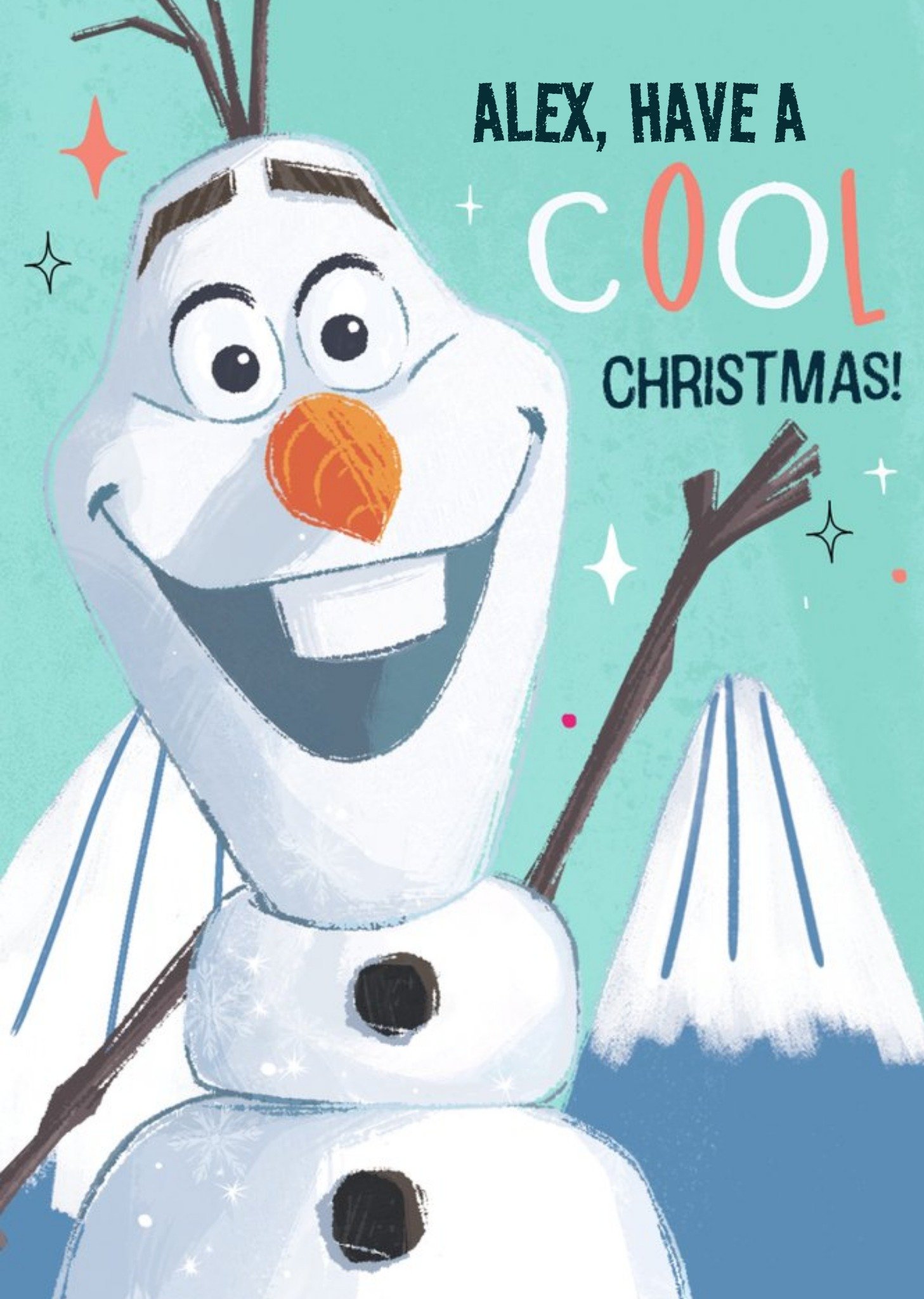 Disney Frozen Olaf Have A Cool Christmas Card