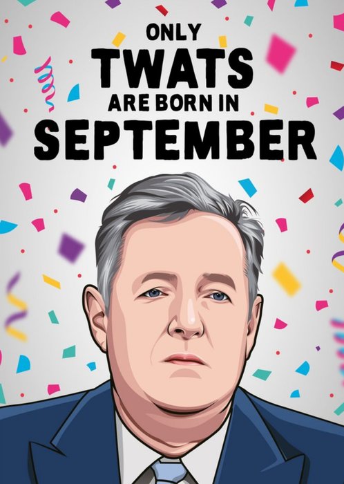 Only Twats Are Born In September Spoof Card