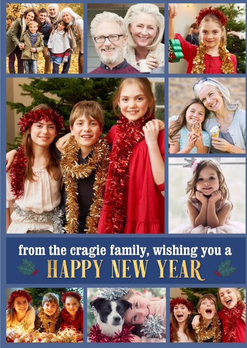 Multiple Photo Upload Happy New Year Card