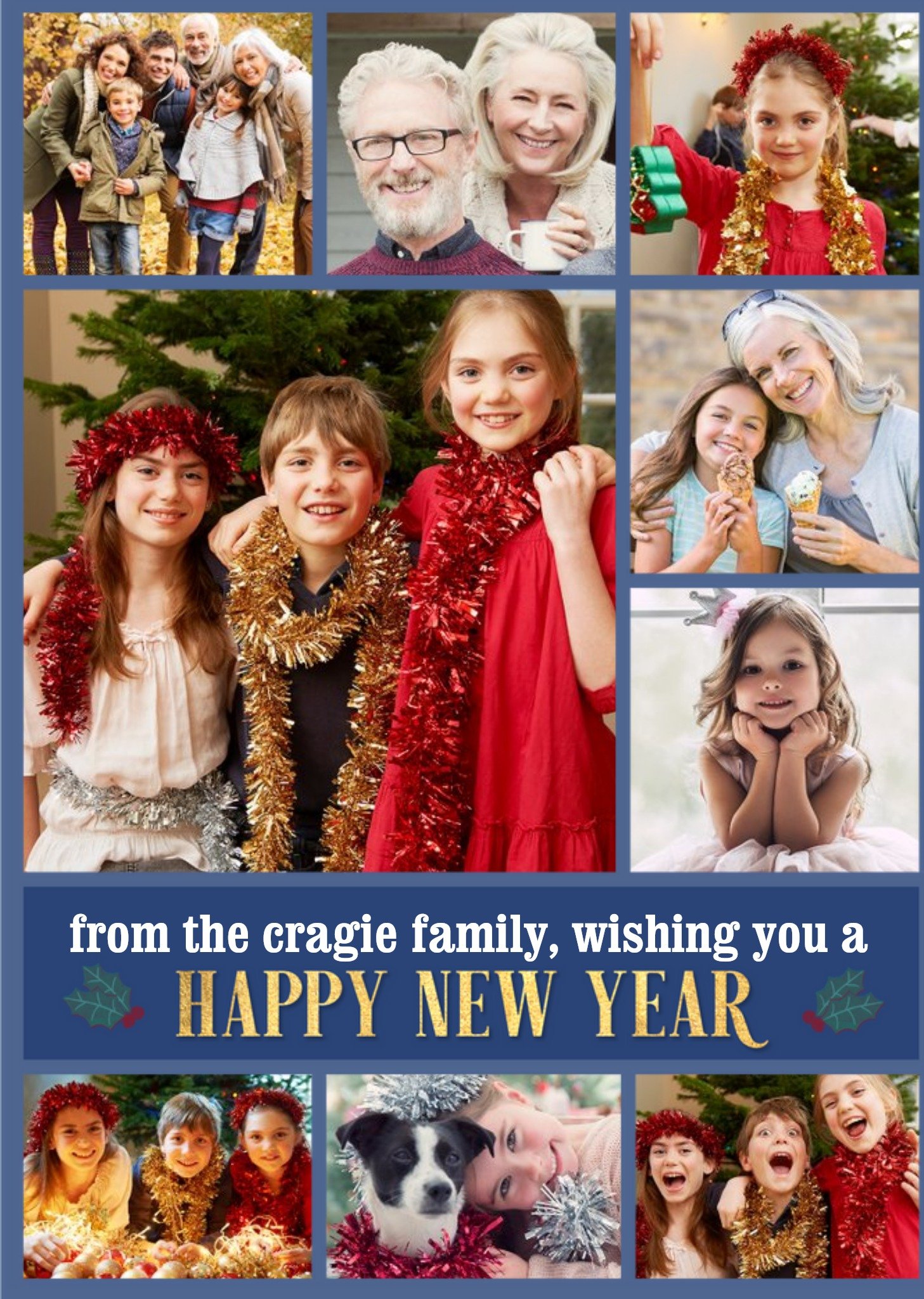 Multiple Photo Upload Happy New Year Card Ecard