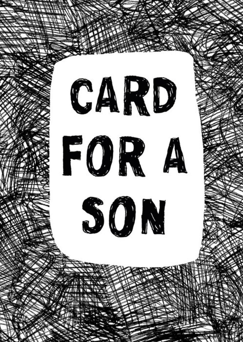 Biro Card For A Son Card