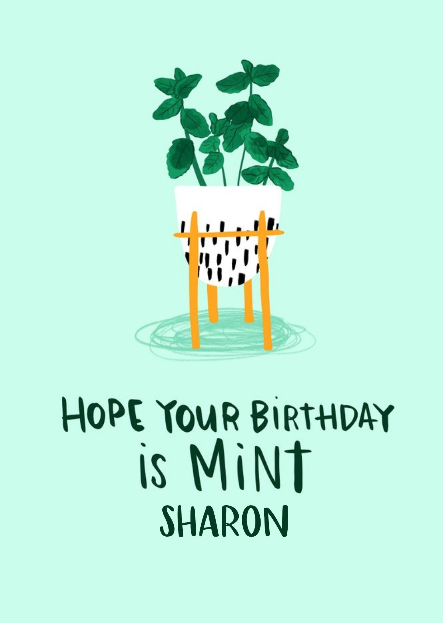 Lucy Maggie Mint Birthday Card Ecard