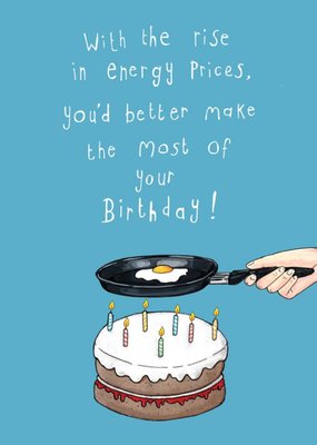 Rise of Energy Prices Funny Illustrated Card