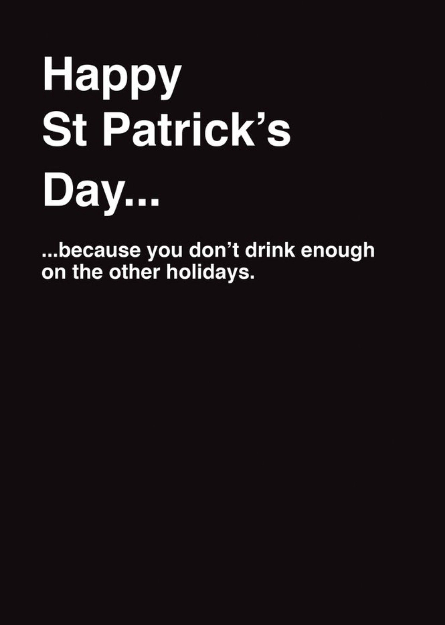 Cards For Horrible People Funny St Patrick's Day Card Ecard