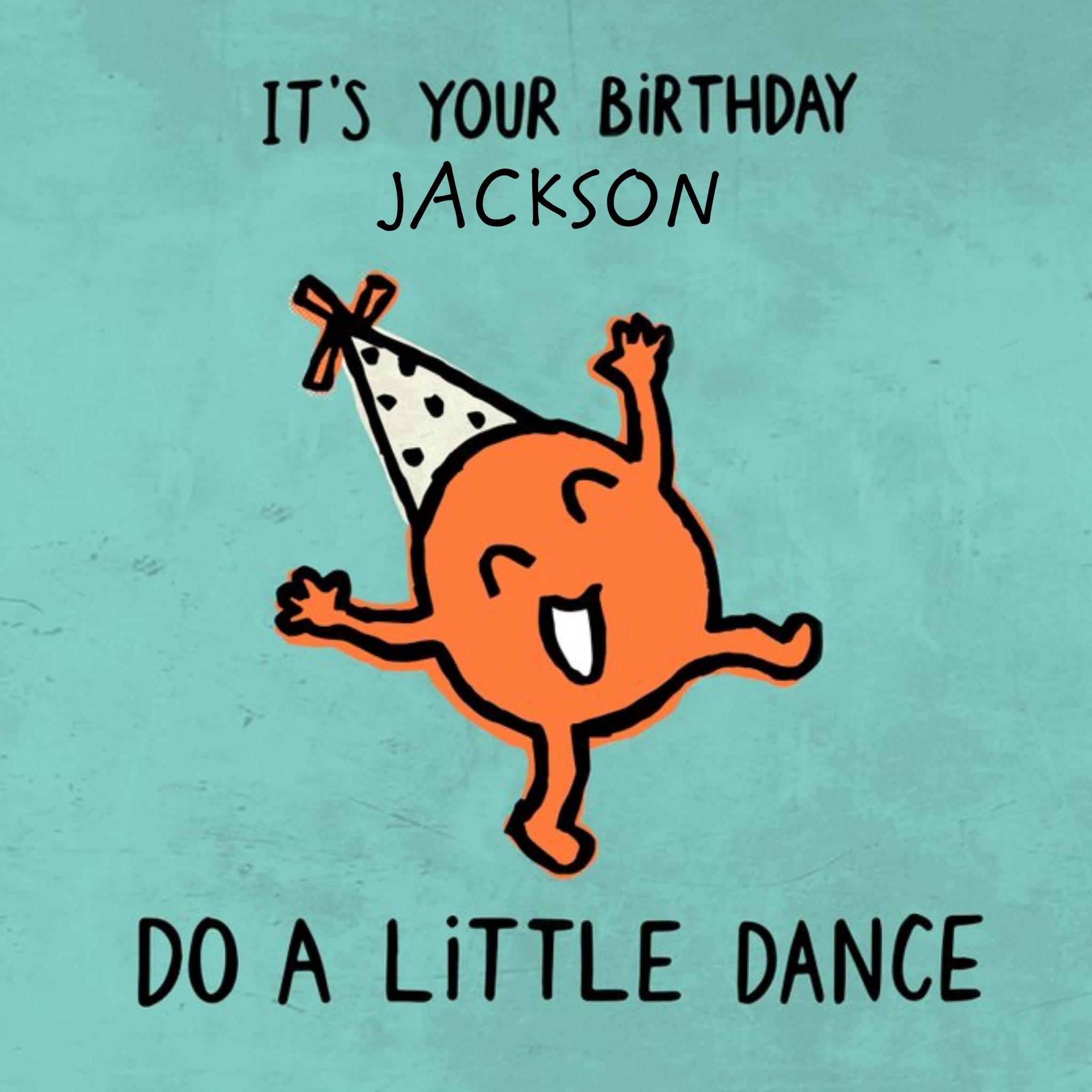 Moonpig Funny Birthday Day Card - Do A Little Dance, Large