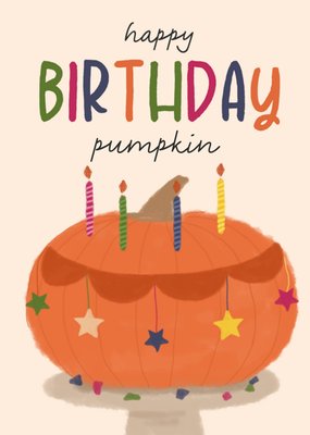Happy Birthday Pumpkin Card