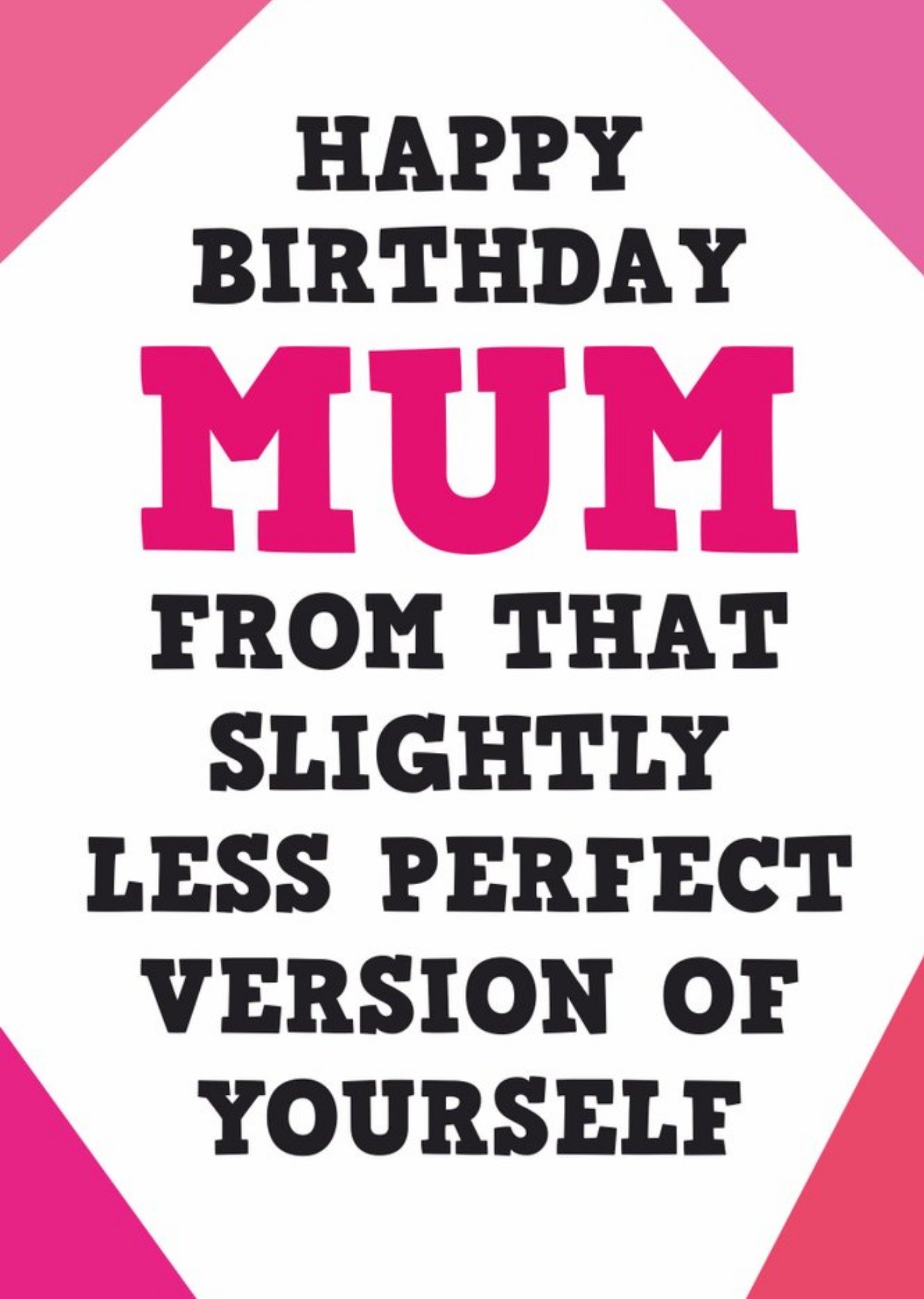 Moonpig Funny Typographic Birthday Card For Mum Ecard