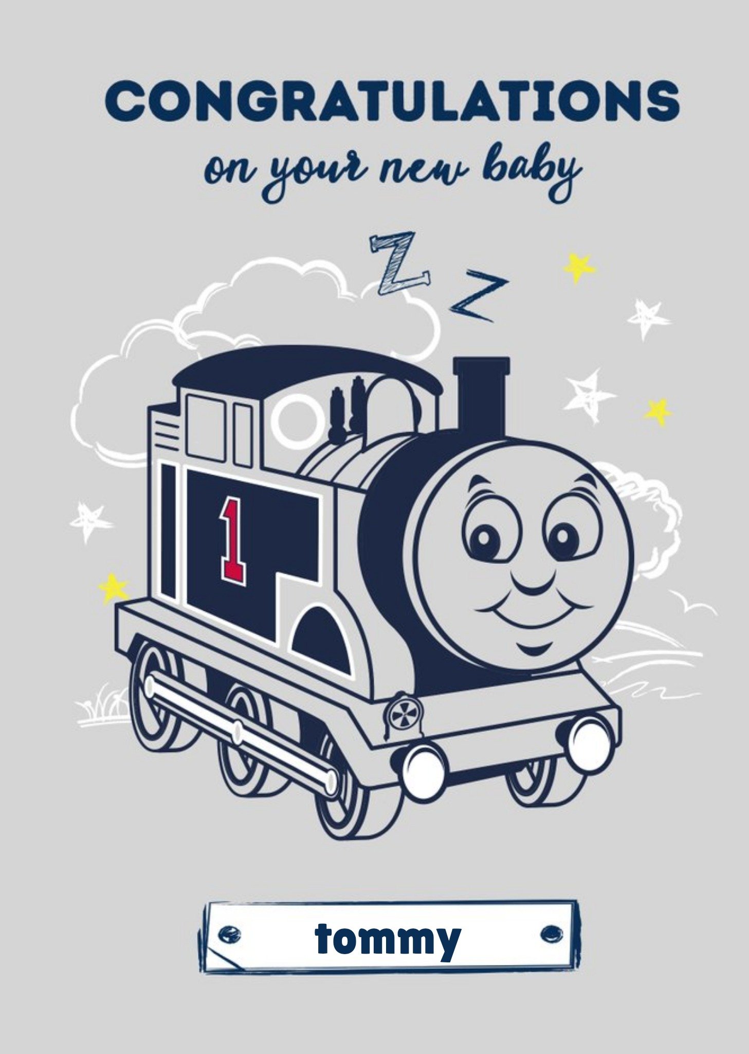 Thomas & Friends Thomas And Friends Congratulations On Your New Baby, Large Card