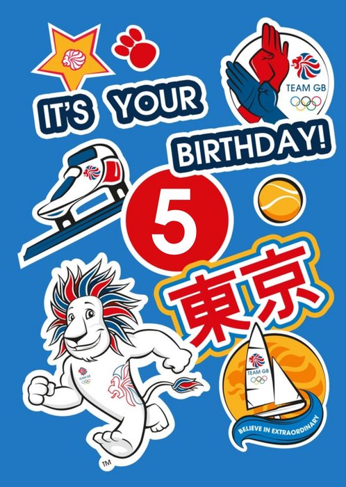 Team GB Its Your Birthday Sporty Card