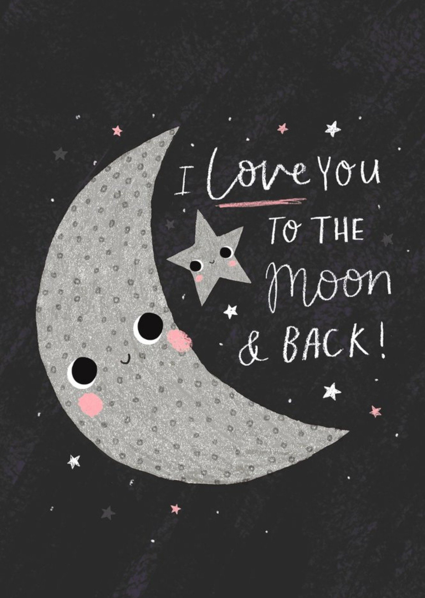 Moonpig Jess Moorhouse Cute Illustrated Love You To The Moon And Back Card Ecard