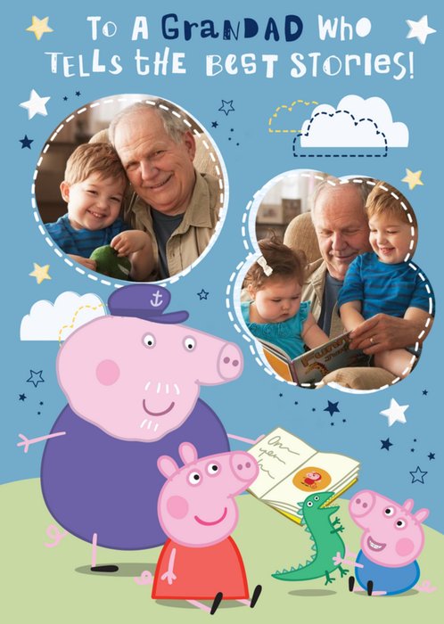 Peppa Pig Grandad Father's Day Photo Card