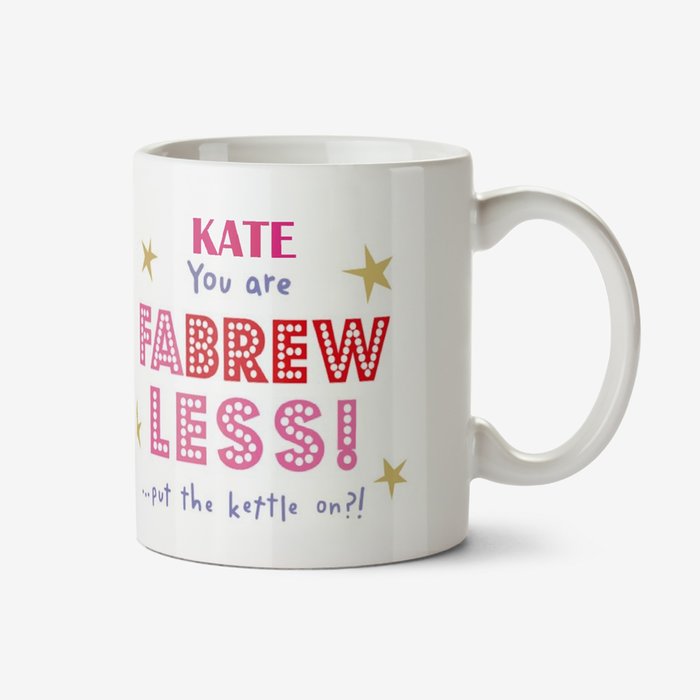 Funny Typographic Fabrew-Less Mug
