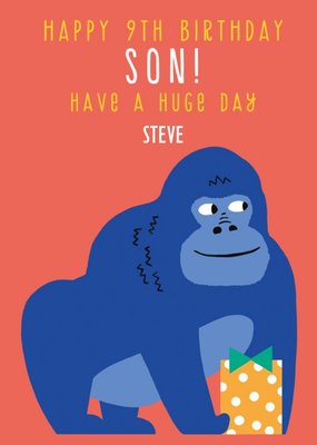 Pigment Gorilla Son Birthday Card