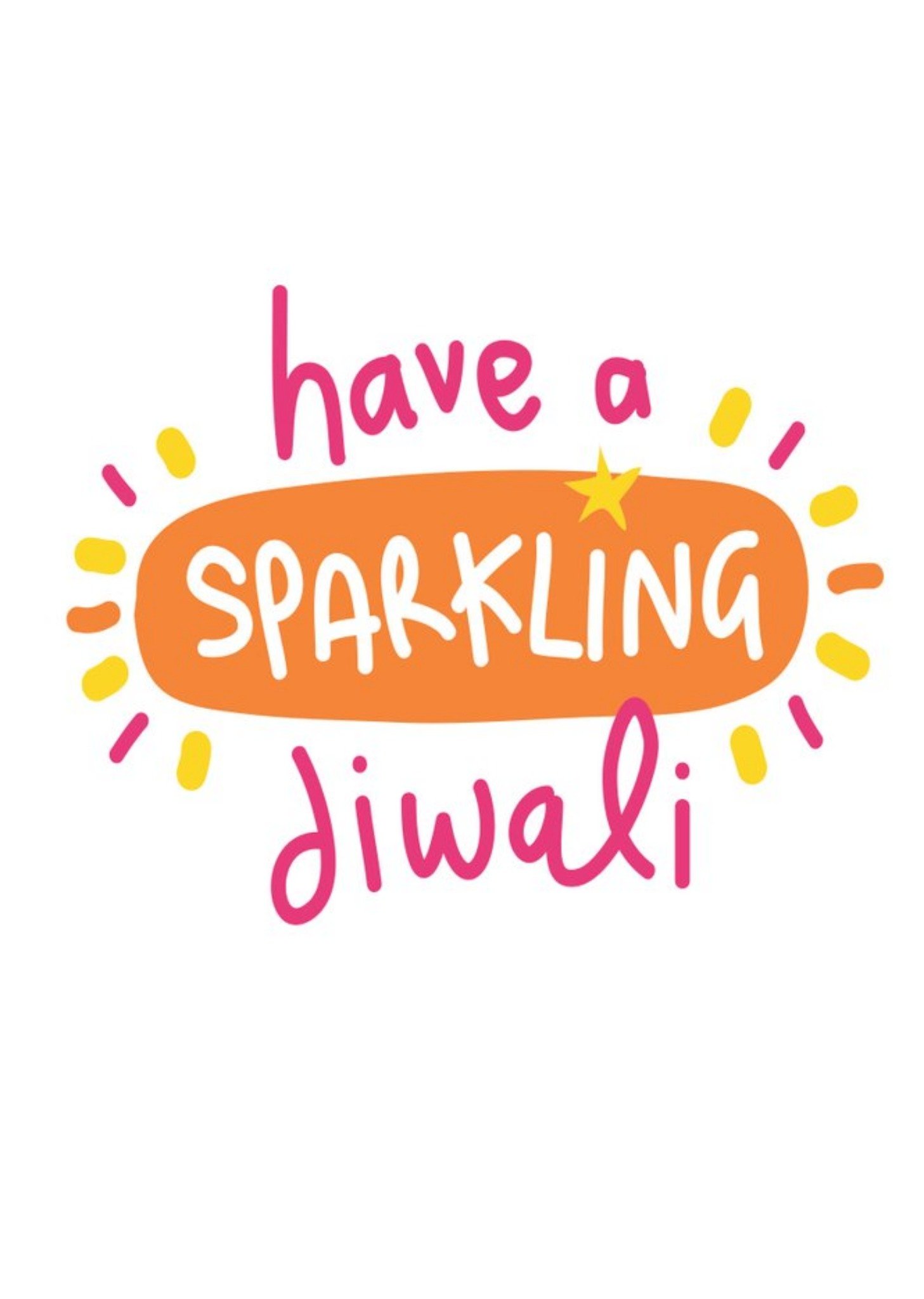 Moonpig Have A Sparkling Diwali Card, Large
