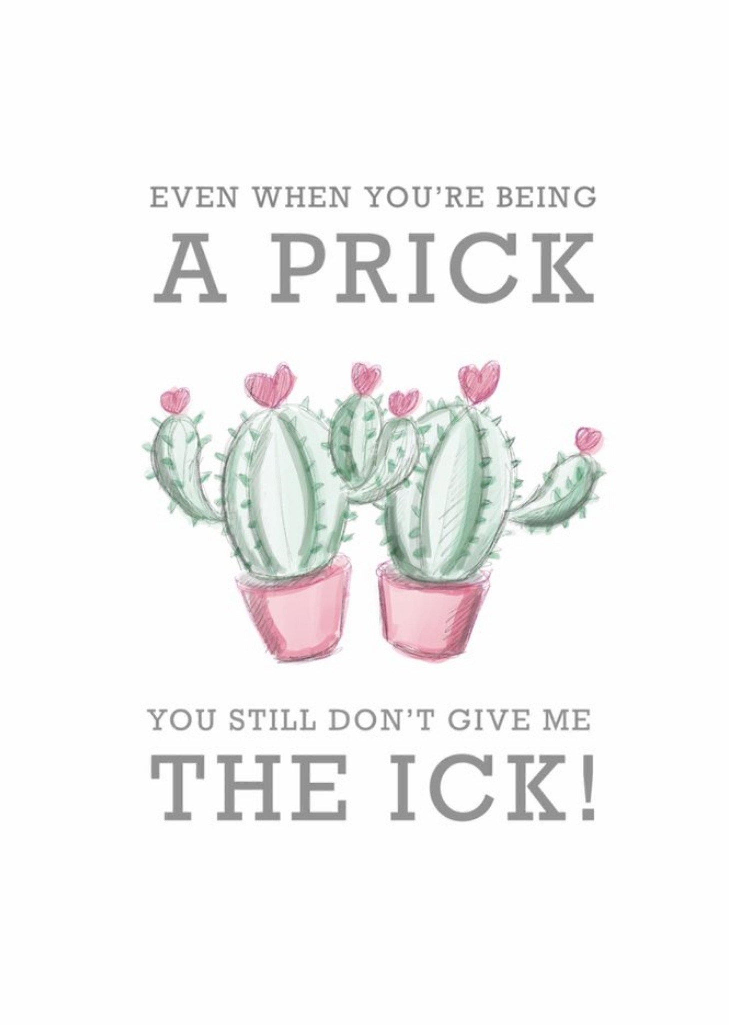 Double Pea Design Cacti Pun Birthday Card Ecard