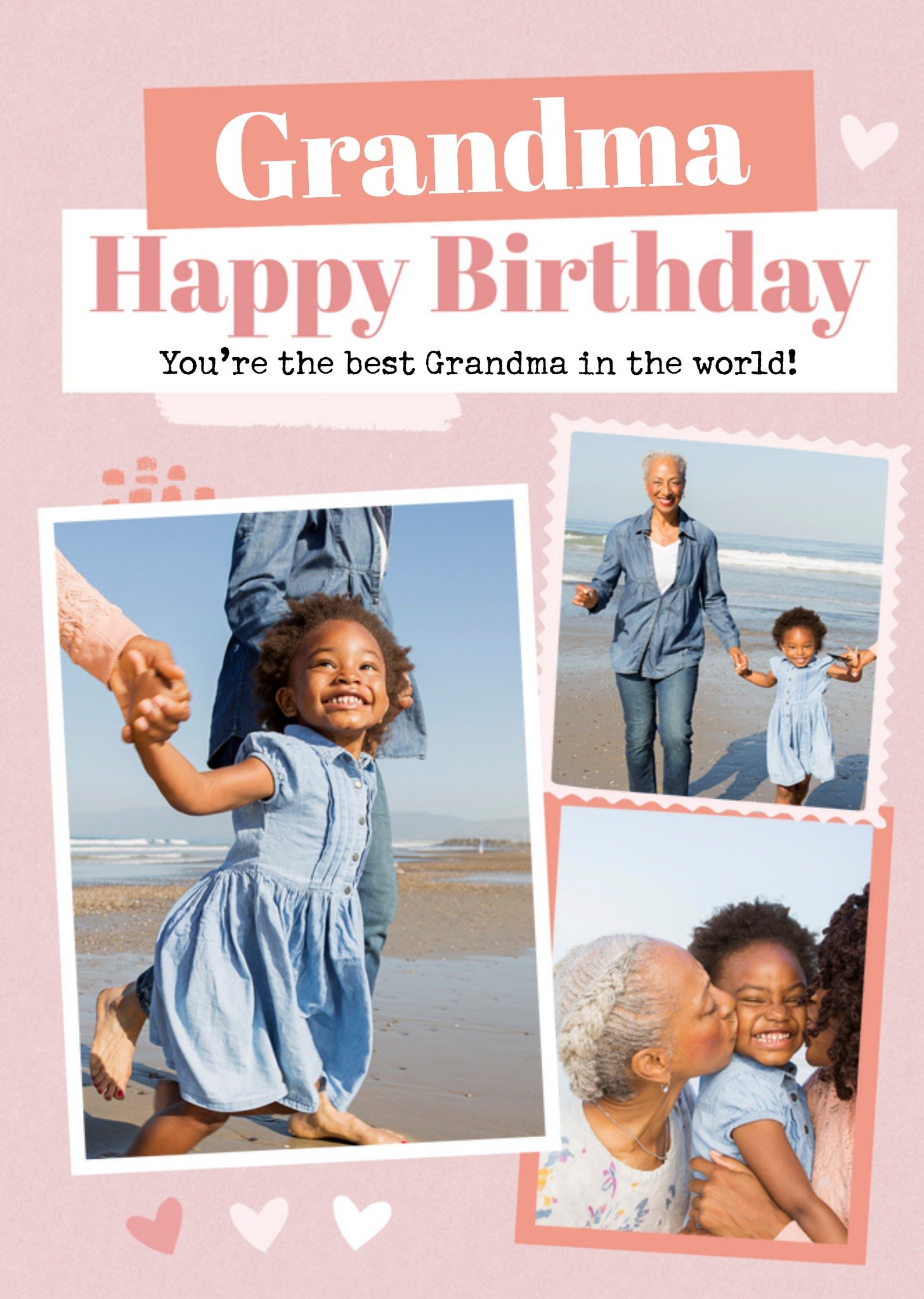 Moonpig Sweet Grandma Photo Frame Photo Upload Birthday Card, Large