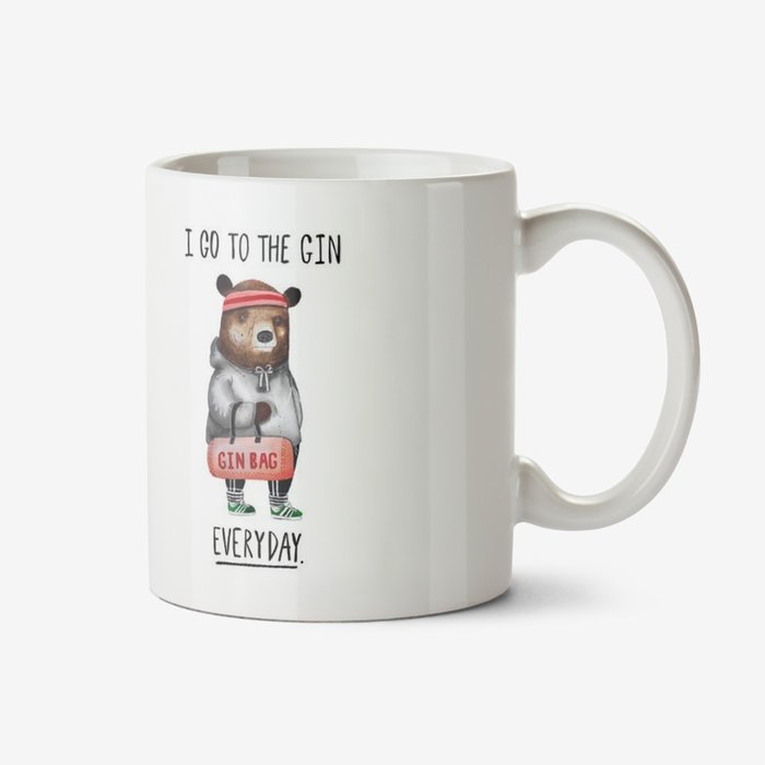 Jolly Awesome I Go To The Gin Every Day Bear Mug