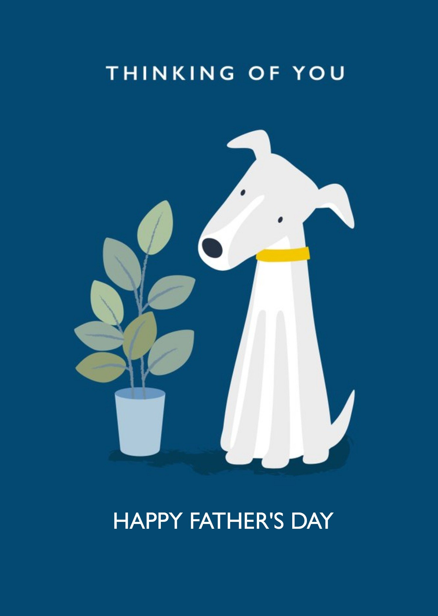 Klara Hawkins Cute Dog Illustration Thinking Of You Father's Day Card