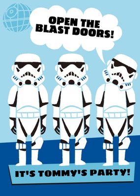 Star Wars Stormtroopers Birthday Party Invitation