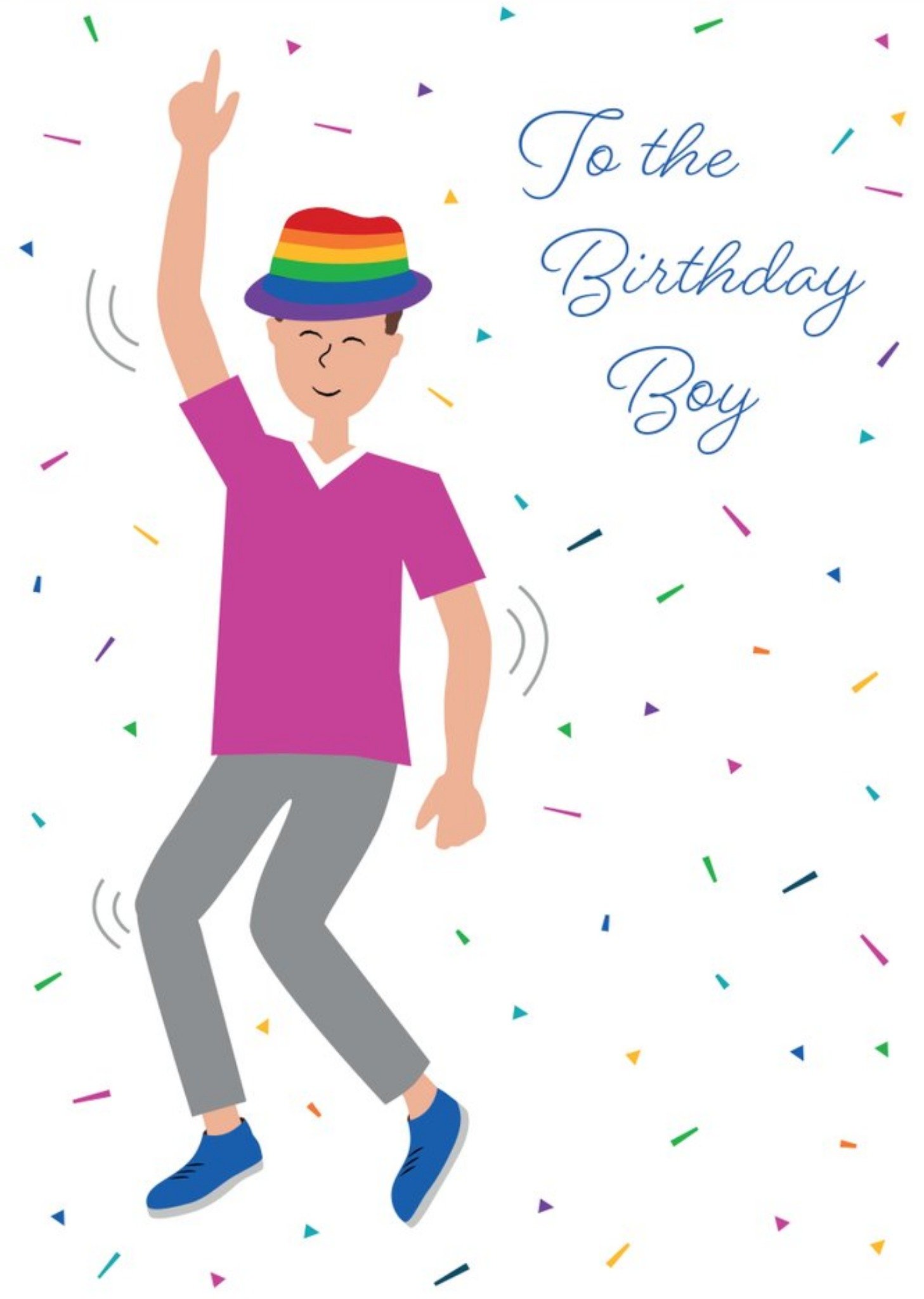 To The Birthday Boy Confetti Card Ecard