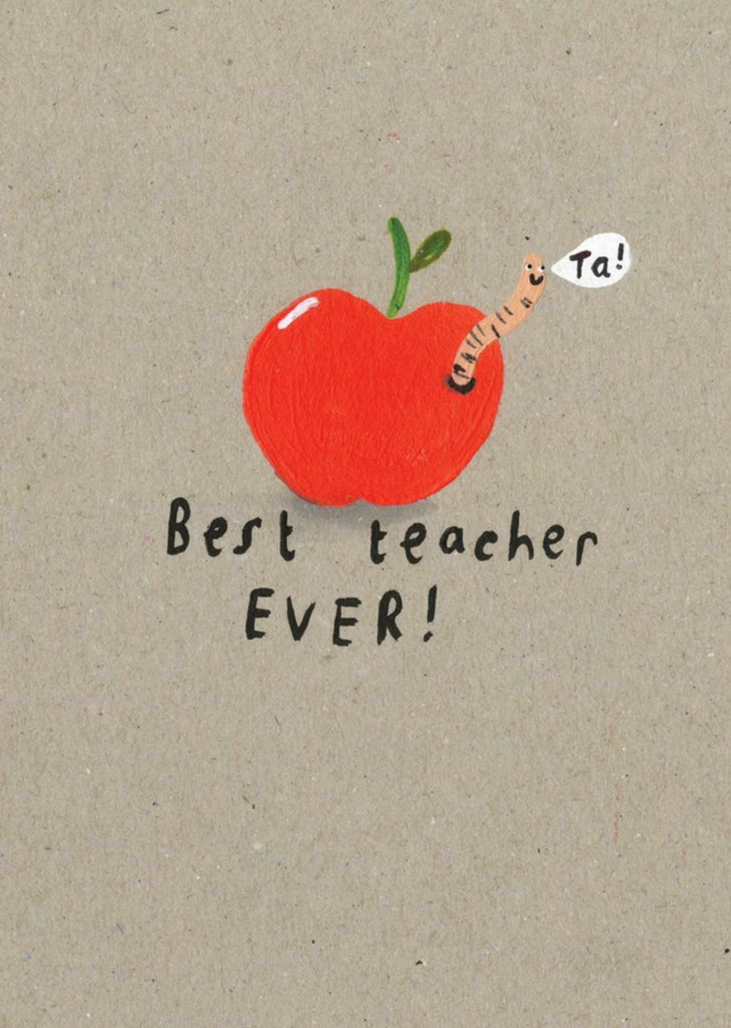 Sooshichacha Cute Illustration Best Teacher Ever Card Ecard