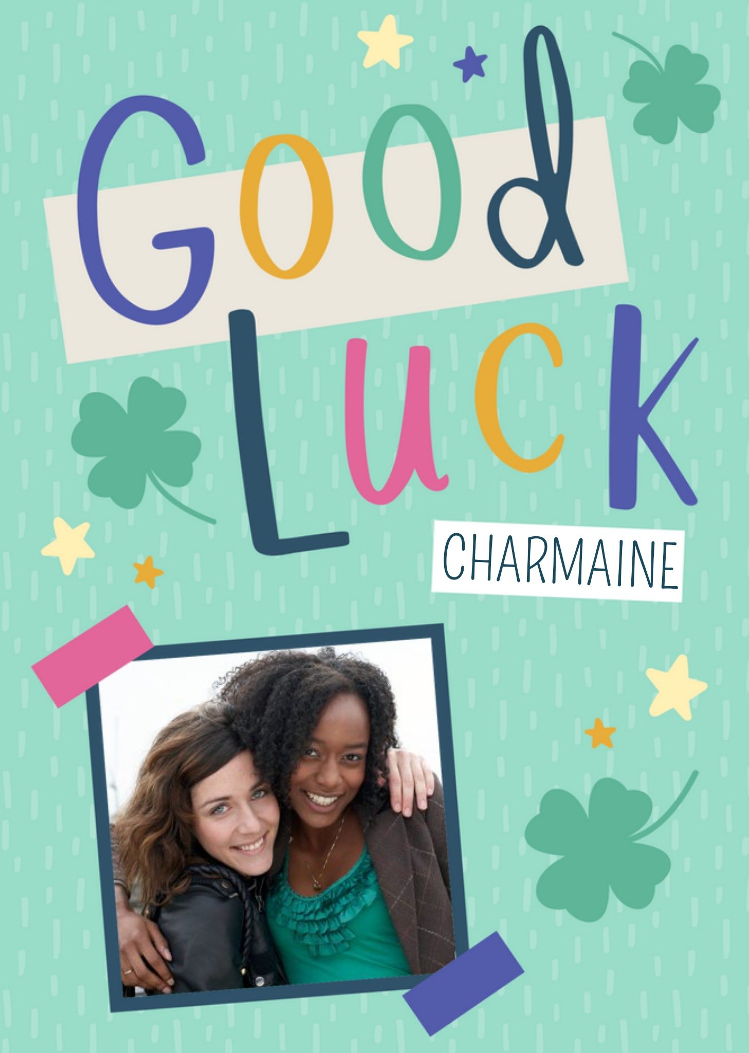 Other Good Luck Clova Photo Upload Card Ecard