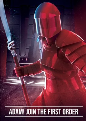 Star Wars Praetorian Guard Personalised Card
