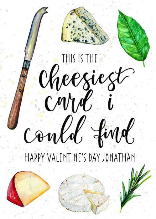 The Cheesiest Card I Could Find Happy Funny Valentine's Day Card