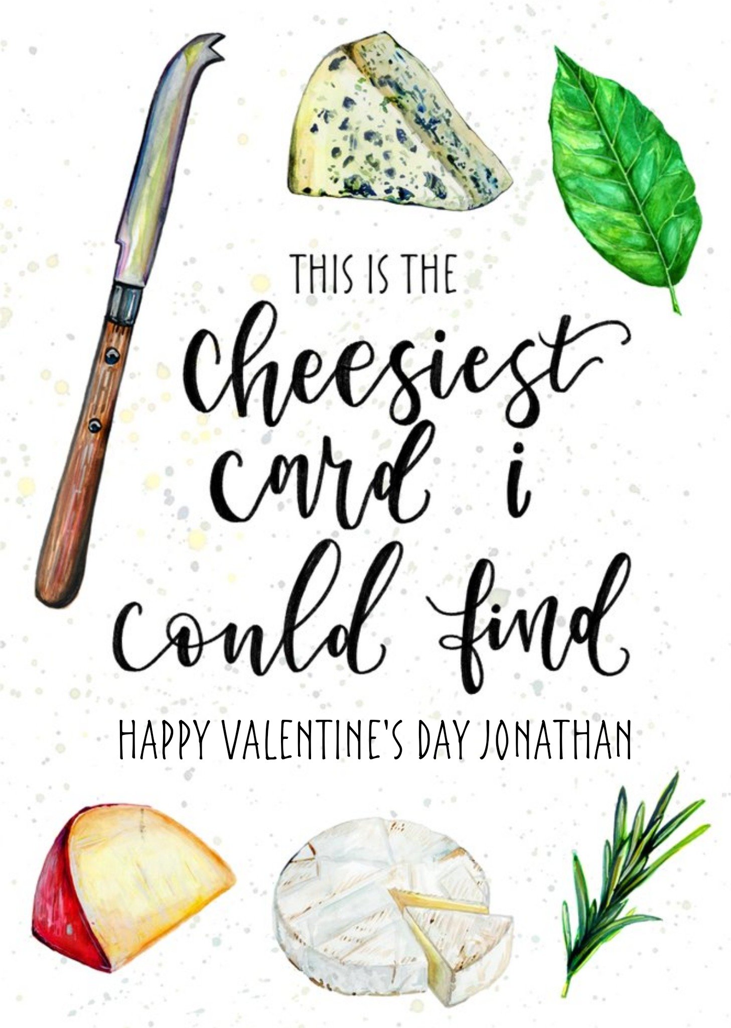 Moonpig The Cheesiest Card I Could Find Happy Funny Valentine's Day Card, Large