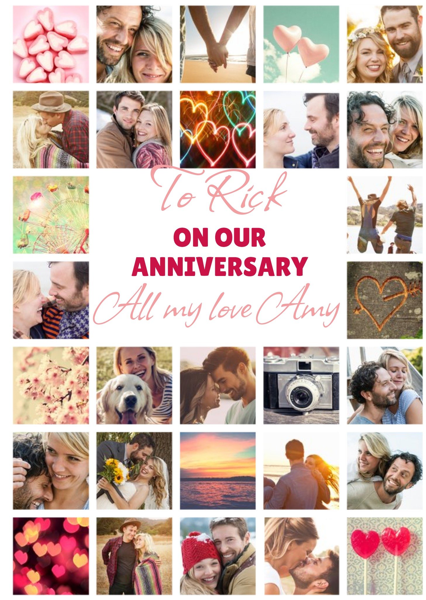 Multiple Photo Upload On Our Anniversary Card