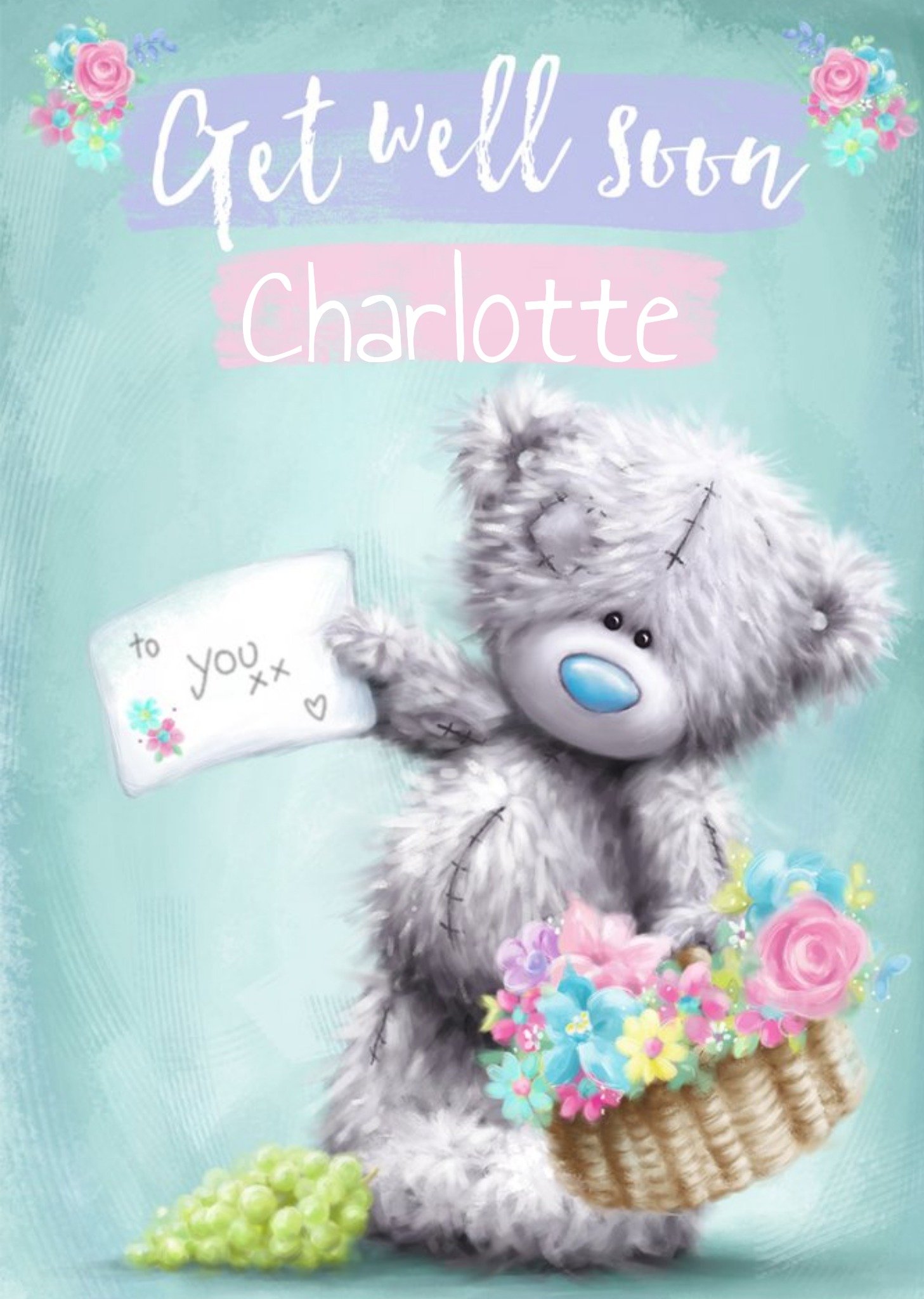 Me To You Tatty Teddy Cute Get Well Soon - Card