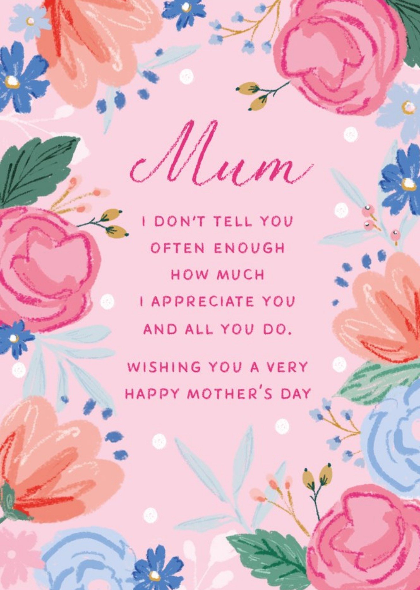 Pigment Cute Sentimental Verse Mother's Day Card Ecard