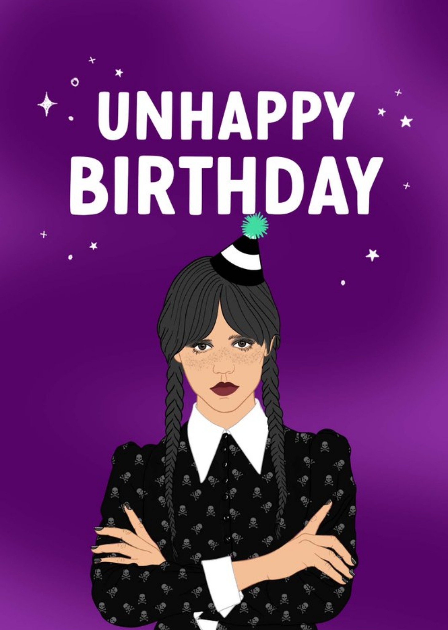 Moonpig Unhappy Birthday Illustrated Card, Large