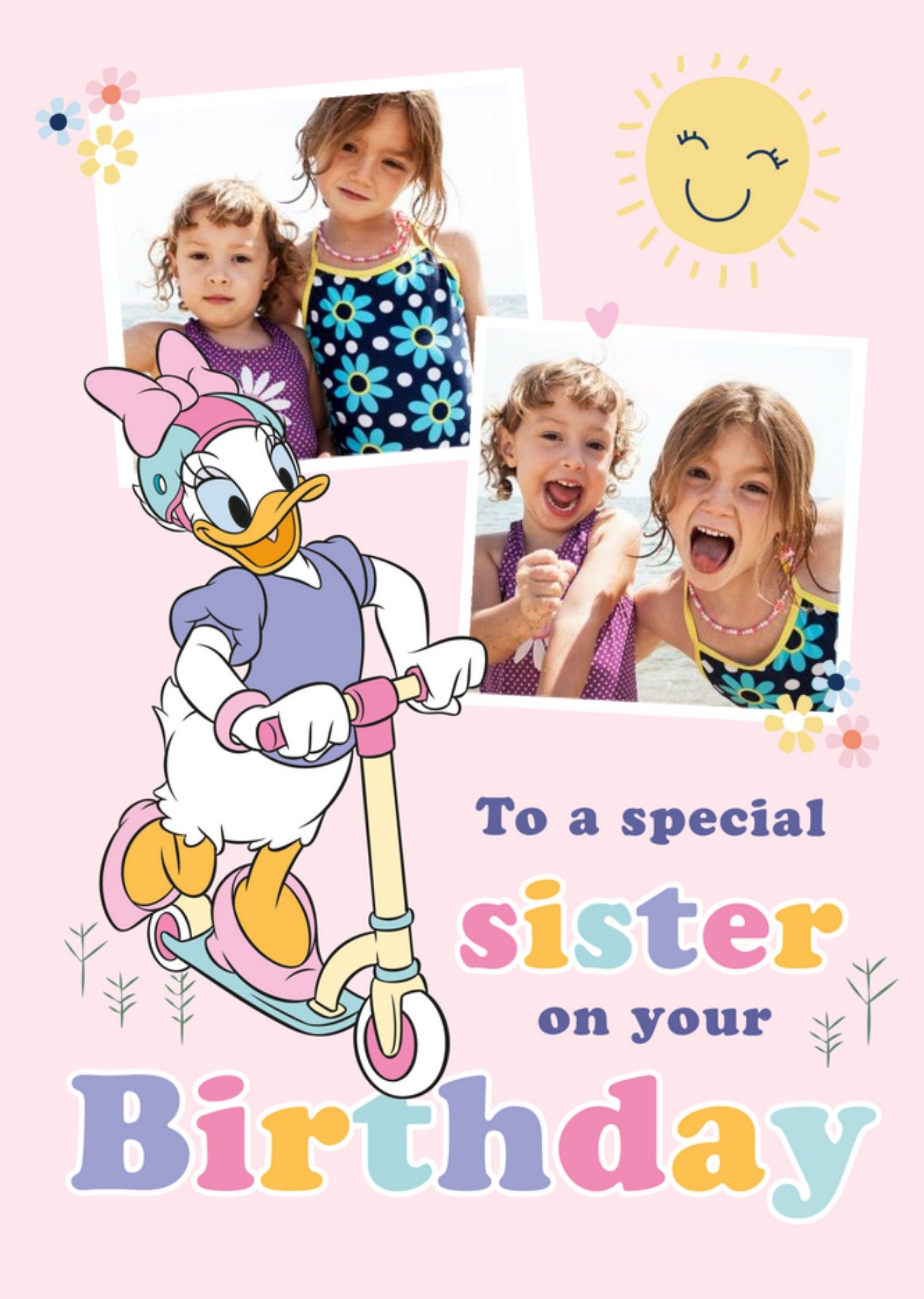 Disney Mickey And Minnie Mouse Happy Birthday To A Special Sister Photo Iupload Card Ecard