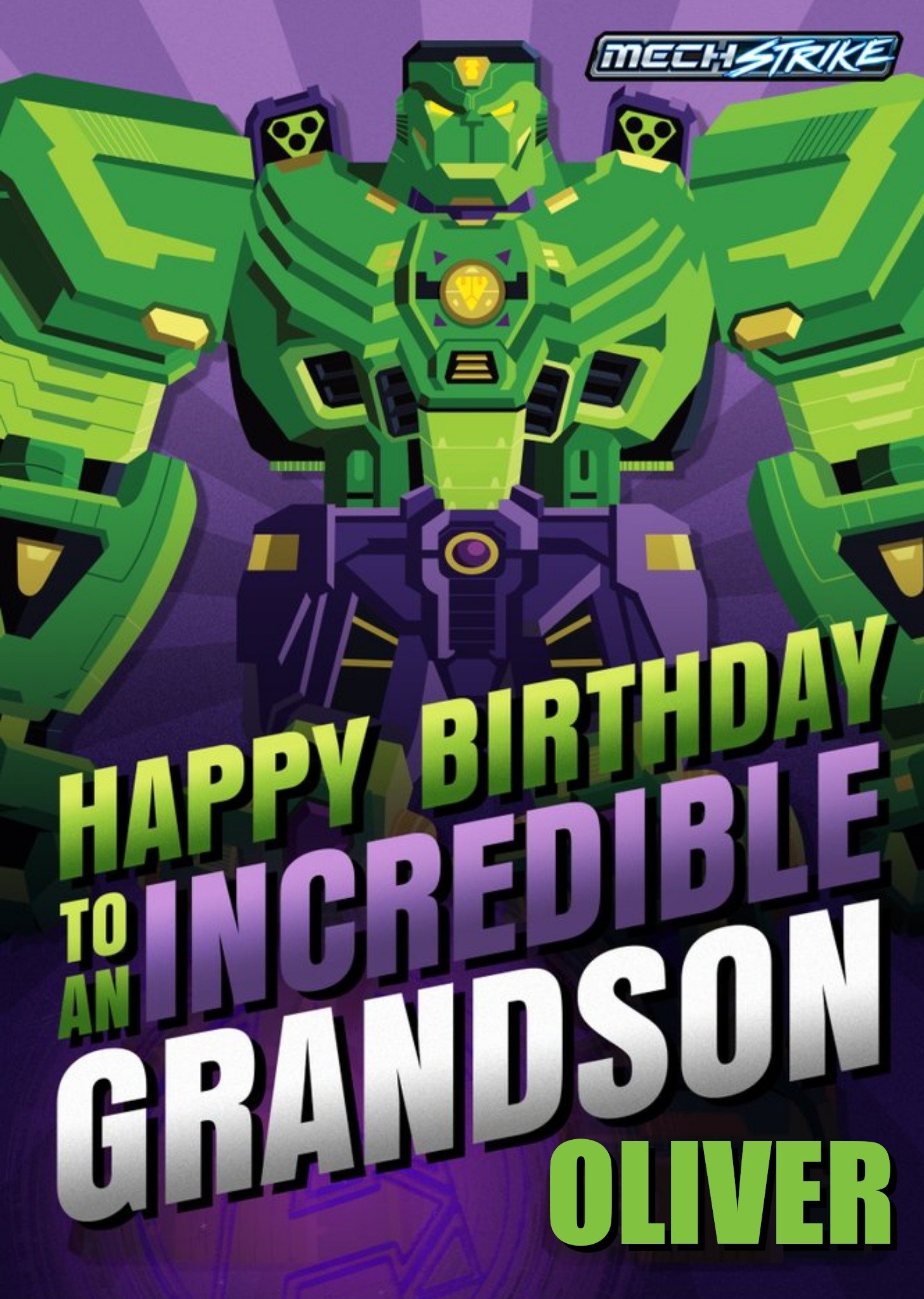 Disney Avengers Mech Strike To An Incredible Grandson Birthday Card Ecard