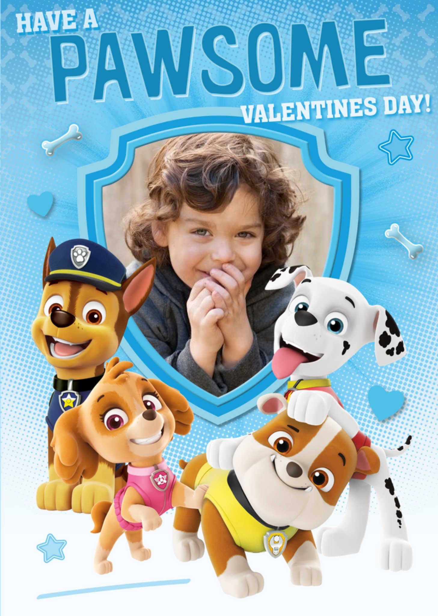 Paw Patrol Have A Pawsome Valentines Day Photo Upload Card