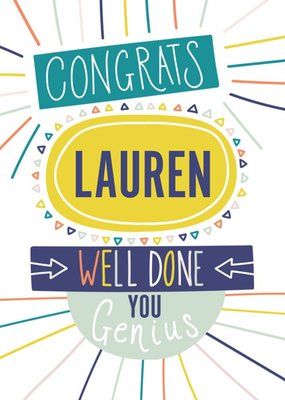 Well Done Card - Congrats - Graphic - Typographic